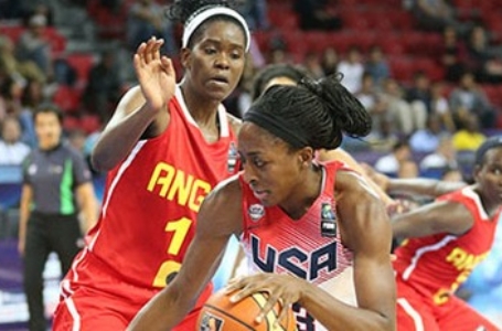 USA wraps up preliminary play with record-setting 119-44 rout of Angola