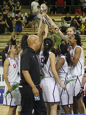 USA Women win FIBA U17 World Championship. Photo: USA Basketball.