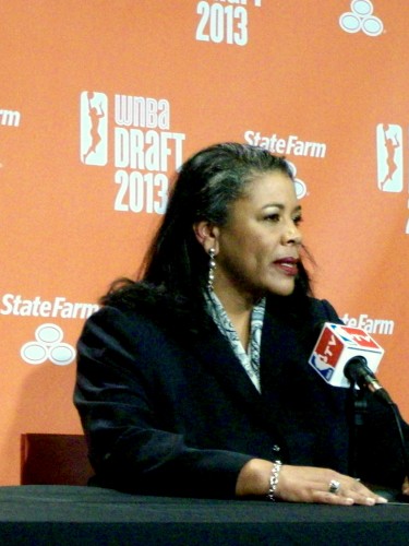WNBA president Laurel Richie at the 2013 WNBA draft.