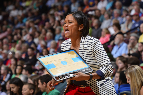 Head coach Pokey Chatman of the Chicago Sky. Copyright © 2015 NBAE (Photo by David Dow/NBAE via Getty Images)