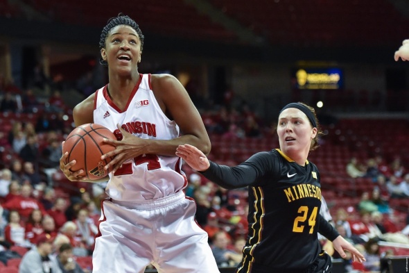 Wisconsin junior forward Malayna Johnson. Photo: Wisconsin Athletics.