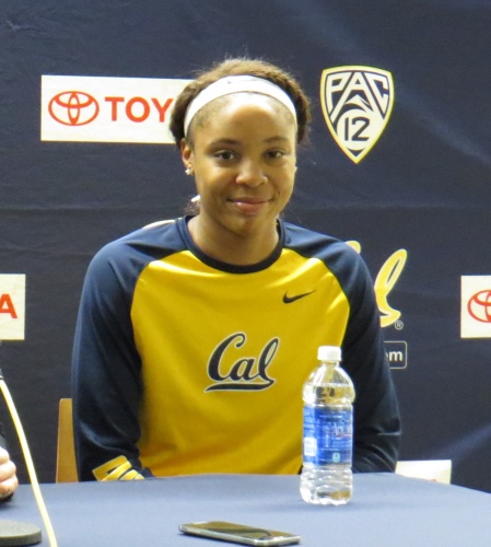 Dec. 6, 2015: Kristine Anigwe after scoring 43 points vs. Sacramento State.