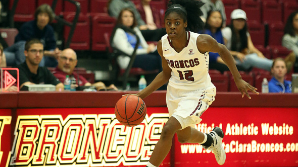 Sophomore guard Kyla Martin. Photo: Santa Clara Athletics.