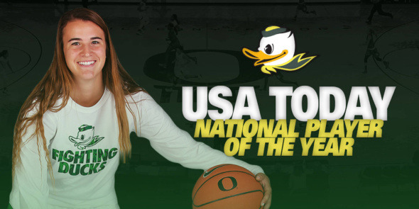 Sabrina Ionescu. Image. Oregon Athletics.