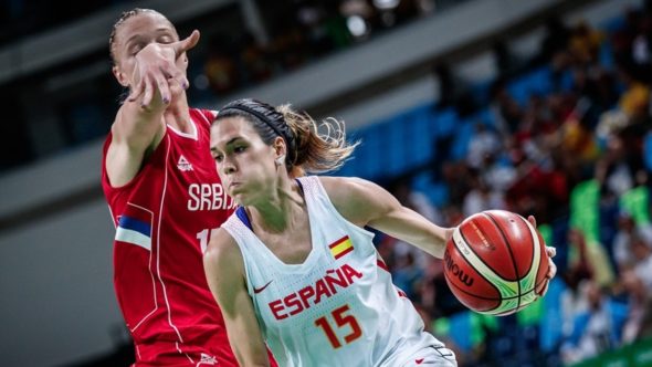 Anna Cruz, Spain vs. Serbia during the Rio Games. Photo: FIBA.