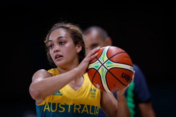Australian guard Leilani Mitchell. Photo: Basketball Australia.