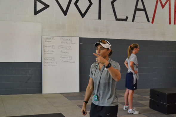 Indiana Fever bootcamp at Gym 41 led by Tully Bevilaqua. Photo: Indiana Fever.