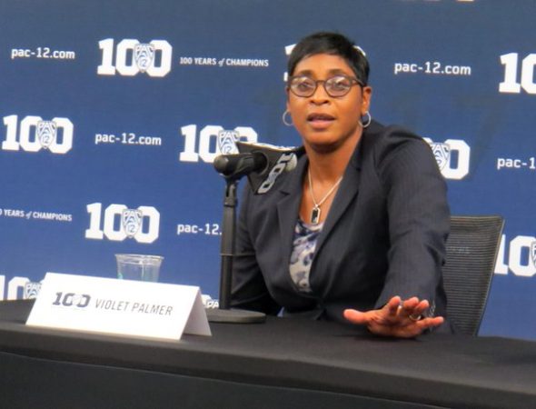 Violet Palmer at 2015 Pac-12 Media Day.