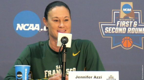 Head coach Jennifer Azzi addressed the media on the eve of the Dons' first NCAA Tournament appearance since 1997.