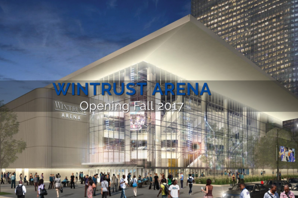 Artist rendering of Wintrust Arena (DePaul Athletics).
