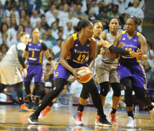 Sept. 24, 2017 (Minneapolis) - Game one of the WNBA Finals, Los Angeles at Minnesota.