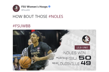 Sport Tours International/Hoopfeed NCAA DI Top 25 Poll for Jan. 23, 2018: FSU moves up to No. 7, TCU enters at No. 24