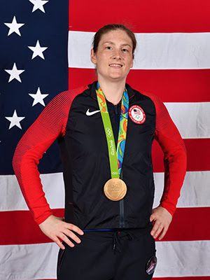 Lindsay Whalen at the 2016 Rio Games. Photo:  Jesse D. Garrabrant/NBAE via Getty Images.