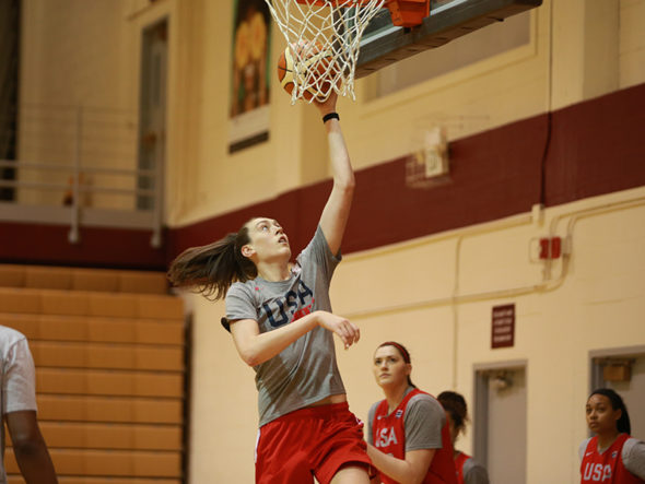 Breanna Stewart during USA Basketball training camp. Photo: USA Basketball.
