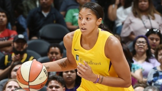 LOS ANGELES (June 3, 2018) - Candace Parker. Photo: NBAE/Getty Images.