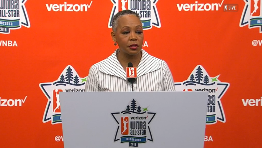Full transcript of WNBA president Lisa Borders’ Presser at the 2018 All-Star Game