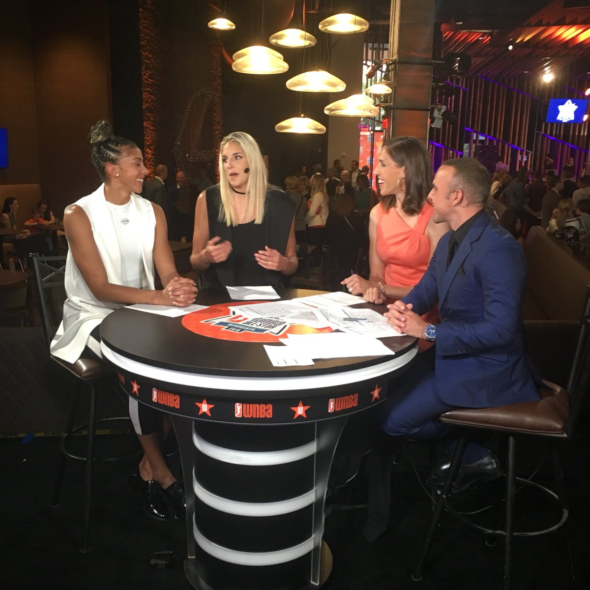 Candace Parker and Elena Delle Donne discuss their team selections with ESPN. Photo: WNBA Twitter.