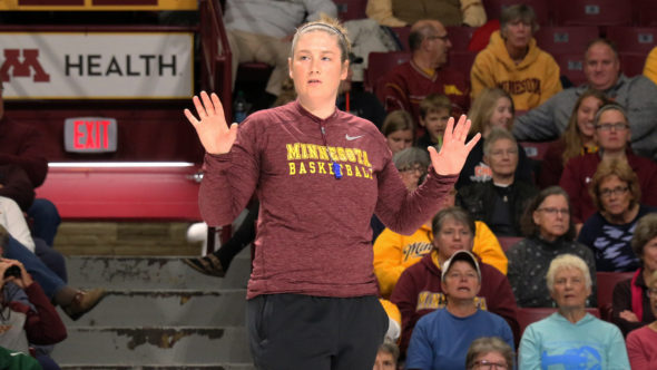 Minnesota Gophers head coach Lindsay Whalen. Photo: Minnesota Athletics.