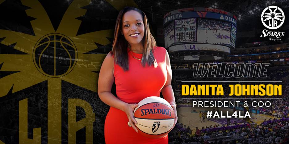 Los Angeles Sparks hire Danita Johnson as president and  COO