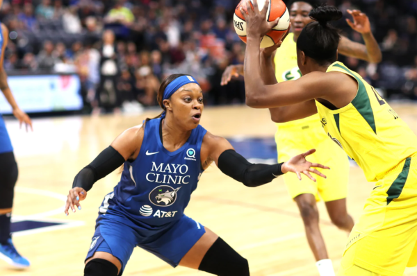 May 29, 2019 - Lynx guard Odyssey Sims. Photo: NBAE/Getty Images.