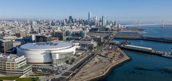 Chase Center aerial view. Image: ChaseCenter.com