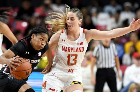 South Carolina’s young core prevails as Gamecocks defeat Maryland 63-54