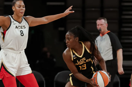 Nia Coffey leads Los Angeles in scrimmage win at Las Vegas, 80-71