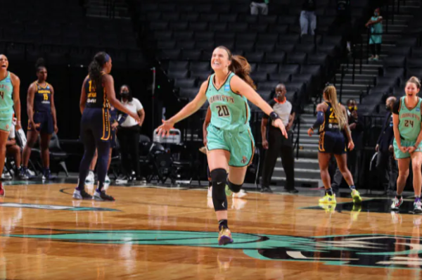 May 14, 2021, Barclays Center - New York Liberty beats the Indiana Fever, 90-87. Photo: NBAE/Getty Images.