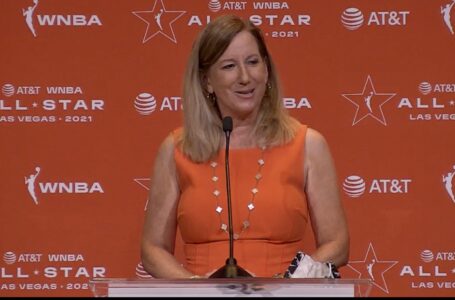 2021 WNBA All-Star: WNBA Commissioner Cathy Engelbert talks to media