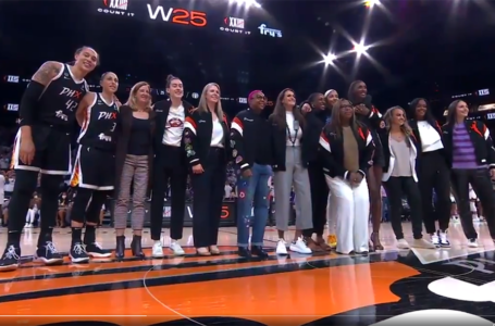 Video: Members of the W25 team at Game 1 of the WNBA Finals