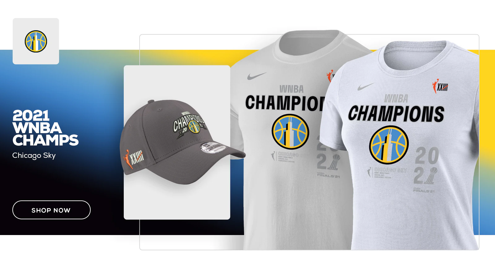 Buy Official Chicago Sky Championship Gear