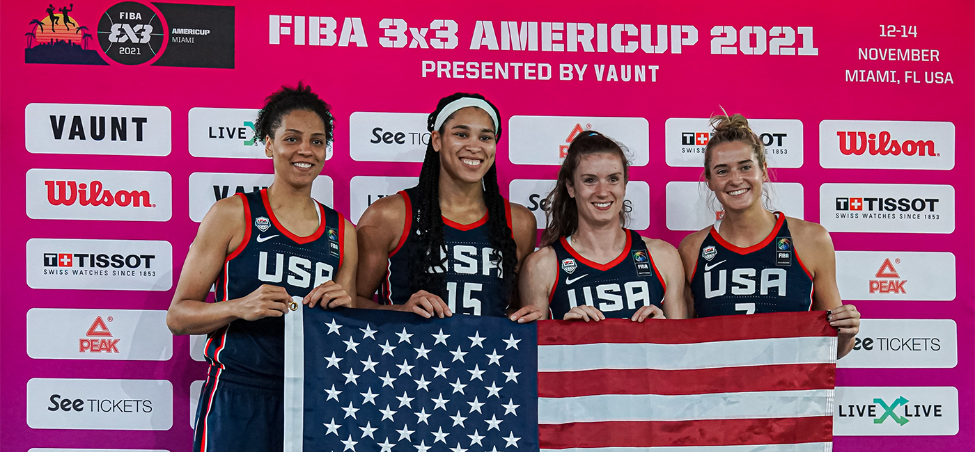 USA Women Claim Gold Medal at First FIBA 3x3 AmeriCup