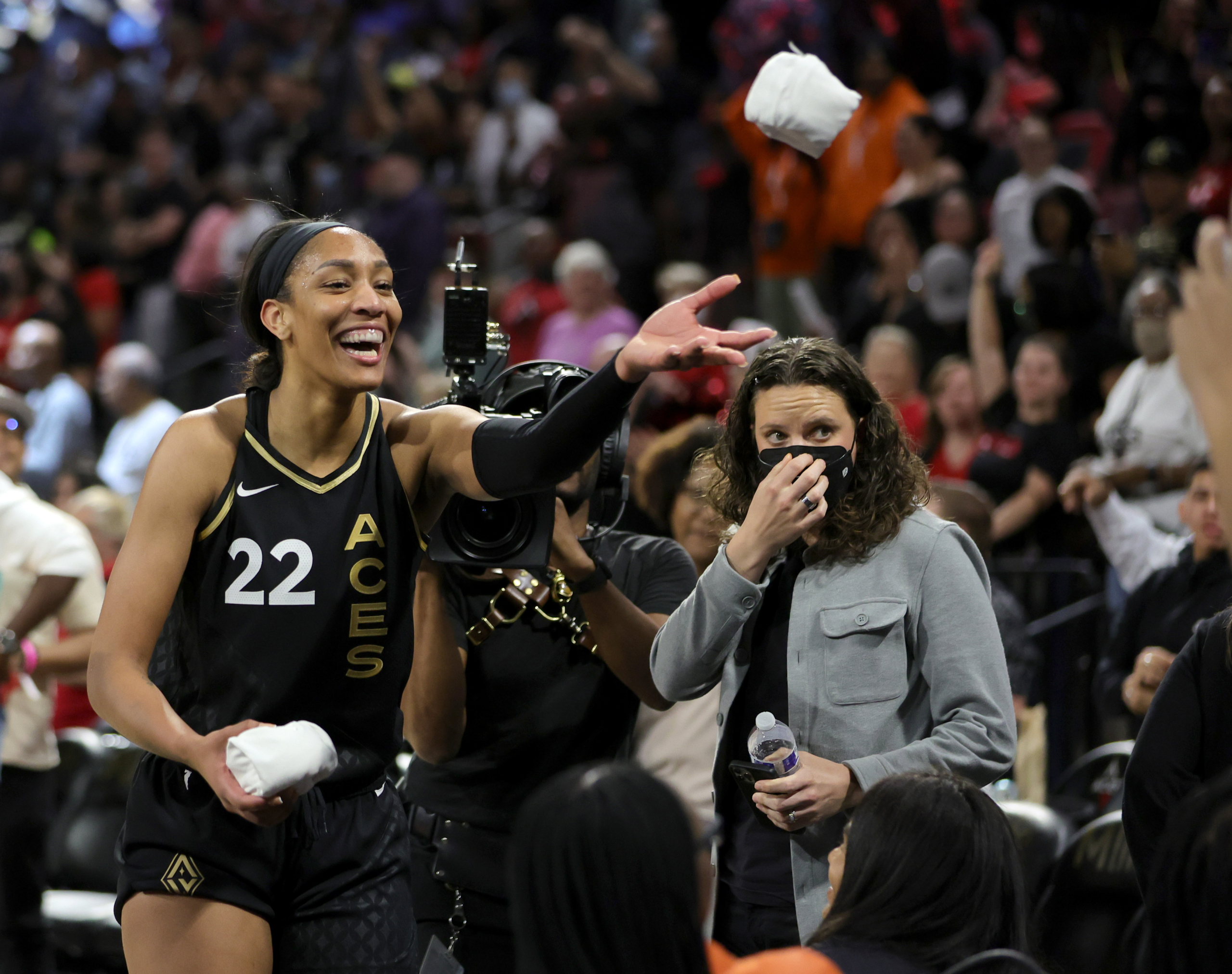 May 8, 2022 (Las Vegas, NV) - A'ja Wilson. Photo: Ethan Miller, NBA Photos.