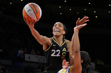 Las Vegas Aces forward A’ja Wilson is the 2022 WNBA Defensive Player of the Year