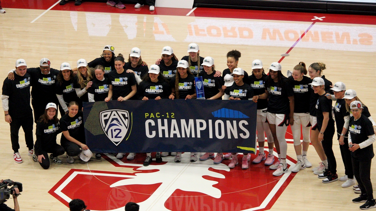 Feb. 25, 2025 (Stanford, CA) - Stanford beats Arizona State to win a share of the Pac-12 regular season title.