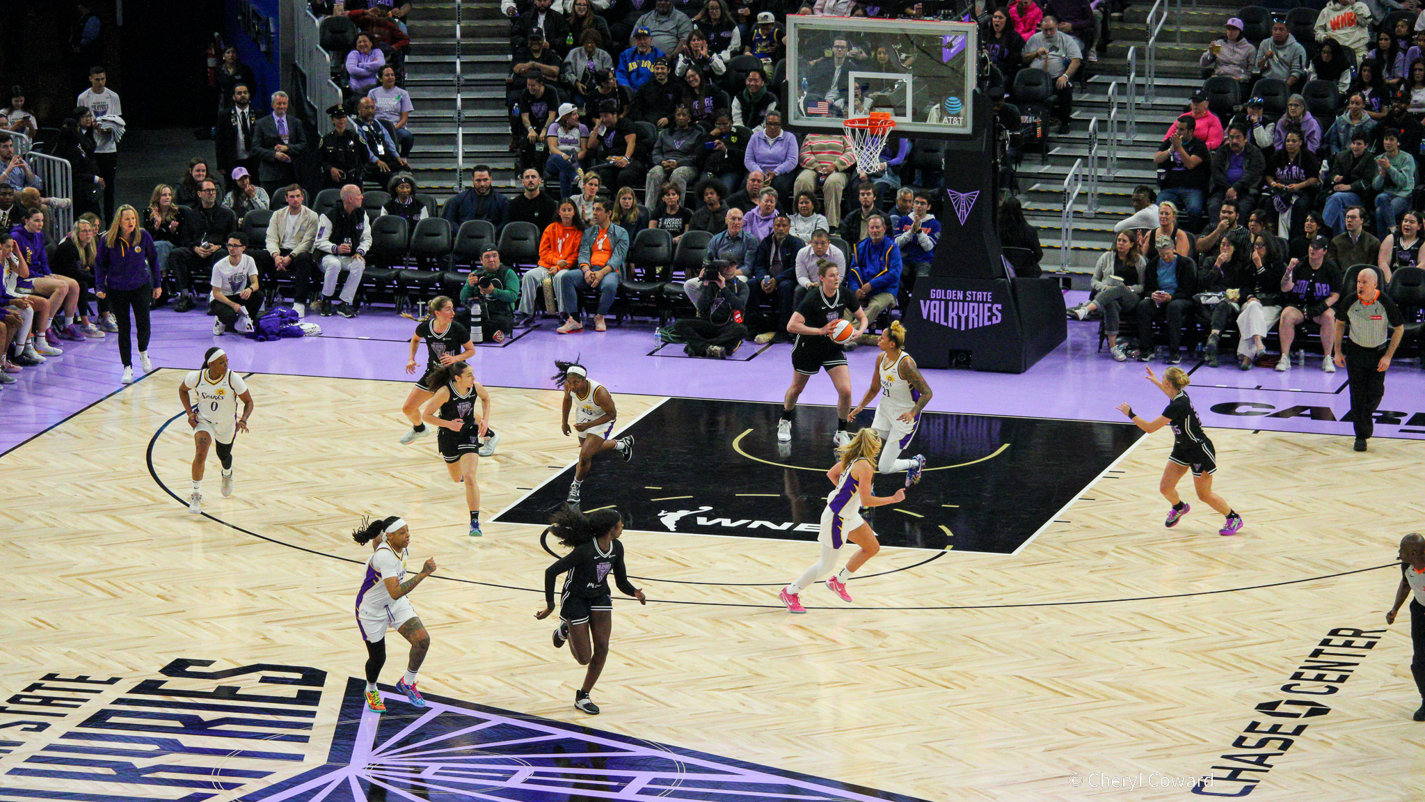 SAN FRANCISCO (May 6, 2025) - Golden State Valkyries host the Los Angeles Sparks in a preseason matchup.