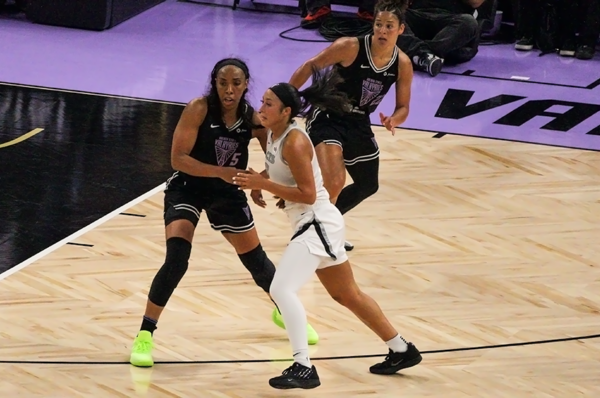 SAN FRANCISCO (June 7, 2025) - The Golden State Valkyries beat the Las Vegas Aces 95-68.