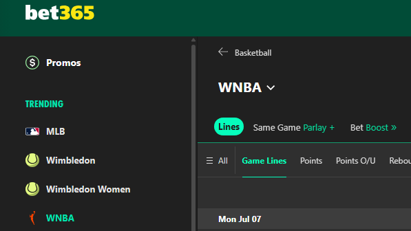 Indiana Fever names bet365 as official sportsbook partner for 2025