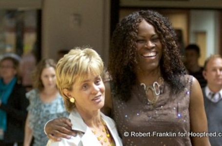 Taj McWilliams-Franklin on the sidelines with Rice as Baylor’s Brittney Griner returns home to Houston to face the Owls