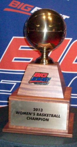 2013 Big East tournament trophy.