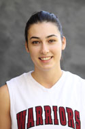 Westmont College junior forward Tugce Canitez. Photo: Westmont Athletics.