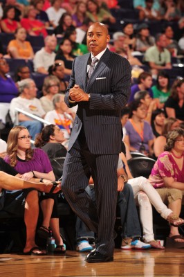 Mercury head coach Corey Gaines