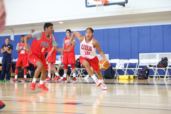 September 2014: USA Basketball training camp in Annapolis, Maryland. Photo: USA Basketball
