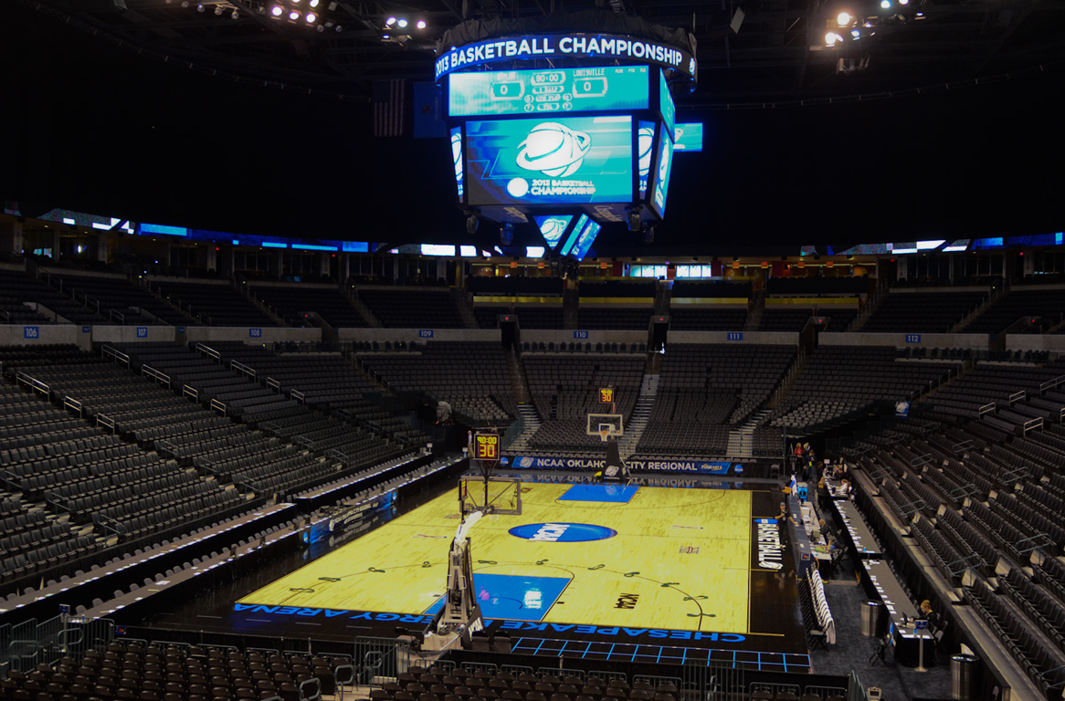 Chesapeake Energy Arena, Oklahoma City. Photo: Robert Franklin, all rights reserved.