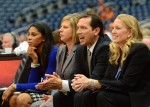 December 8, 2012 (Houston, Texas) - UCLA vs. Texas, Reliant Arena. UCLA's coaches. Photo © Robert Franklin, all rights reserved.