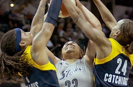 Defending champion Indiana Fever take first game of the season with 79-64 victory over San Antonio