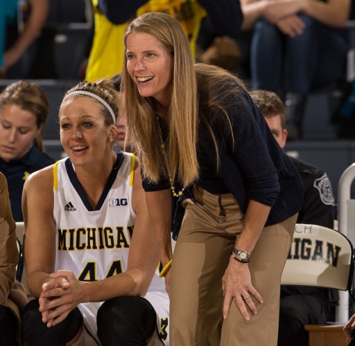 Michigan head coach Kim Barnes Arico. Photo: Michigan Athletics.