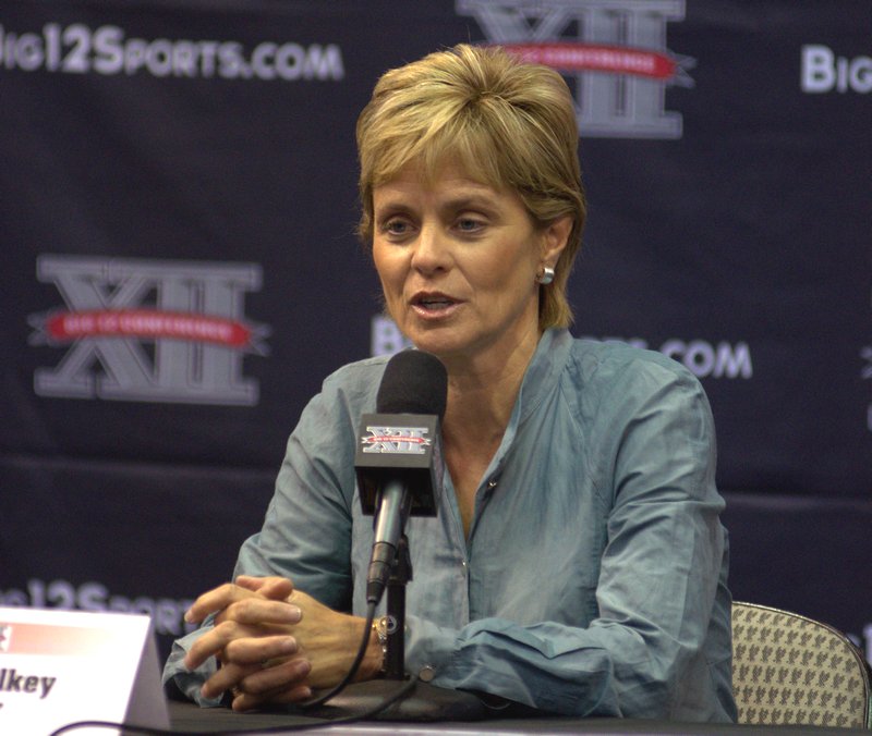 Baylor's Kim Mulkey at Big 12 Media Day. Photo: Robert Franklin, all rights reserved.