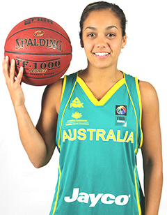 Leilani Mitchell helped the Opals seal a comeback win vs. Japan on July 25, 2014. 