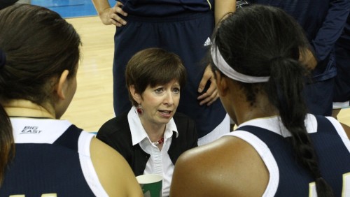 Notre Dame head coach Mufffet McGraw. Photo: John Dlugolecki